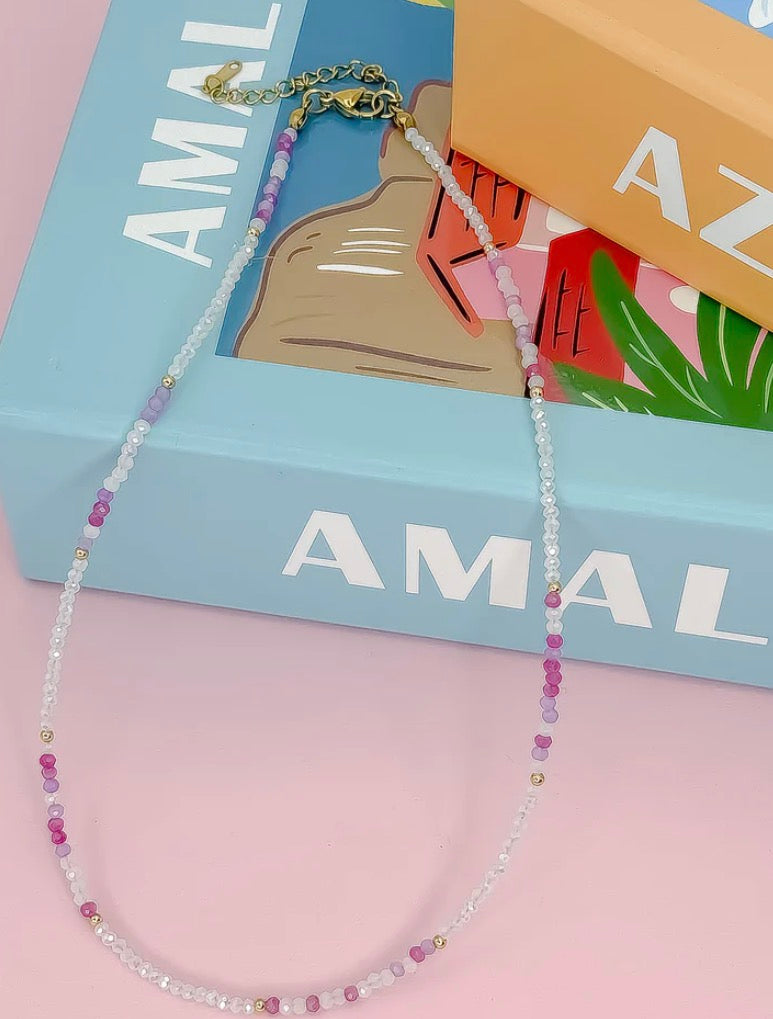 Treasure Jewels - Amalfi Breeze Necklace -Light Pink