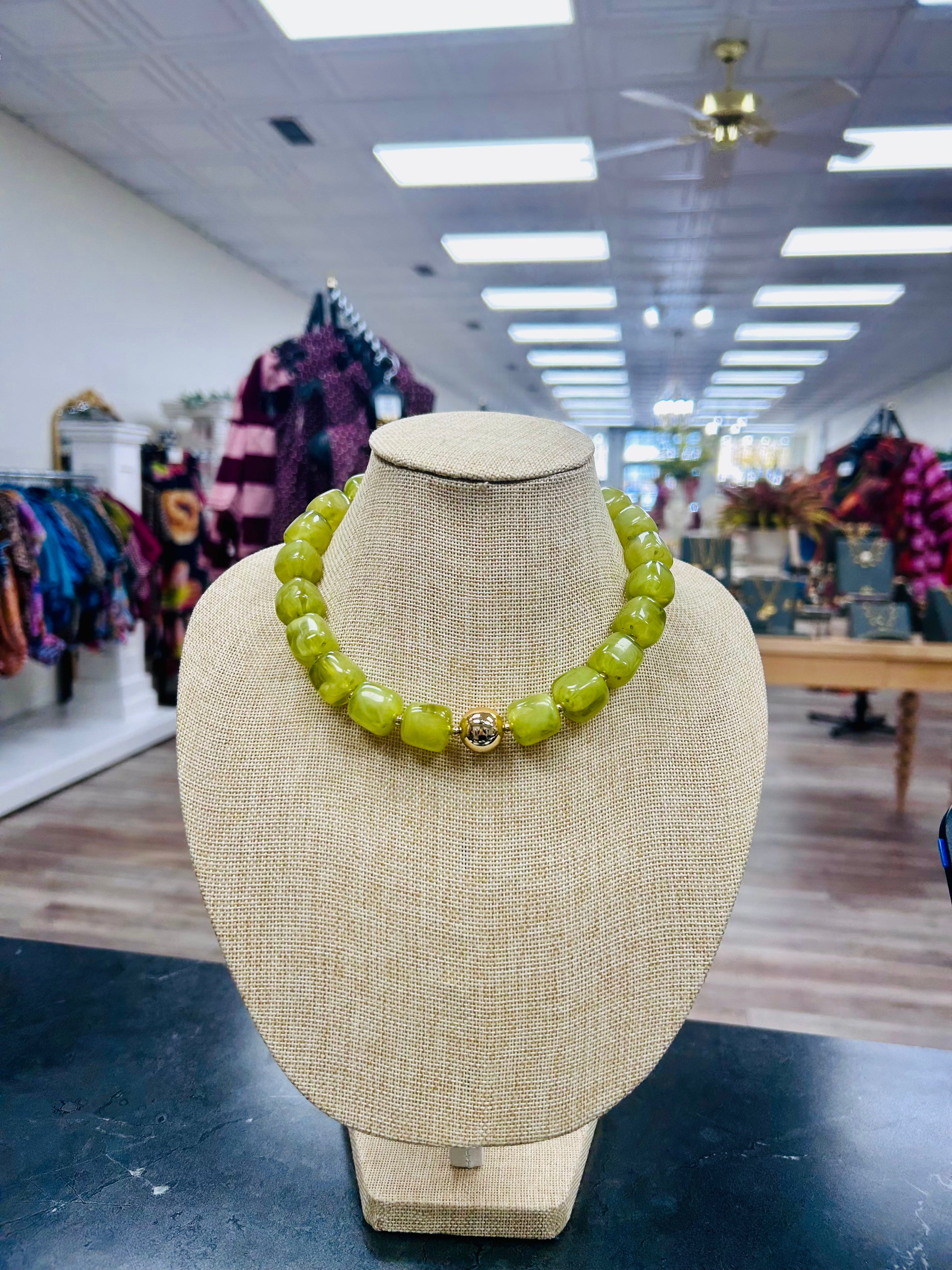 The Olive Afterglow Necklace