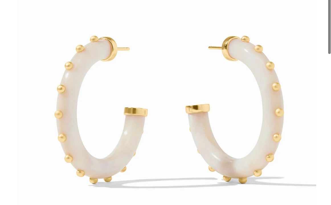 Julie Vos - Colette Hoop - Gold & Acrylic - Large