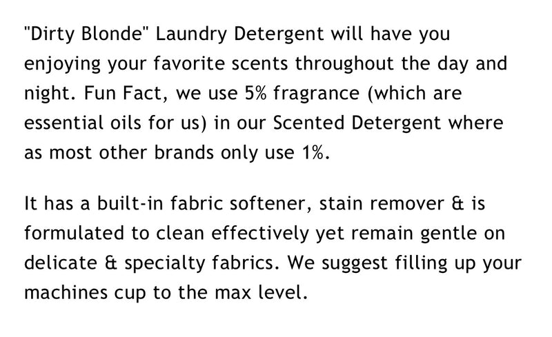 Thomas Blonde 16oz Laundry Detergent