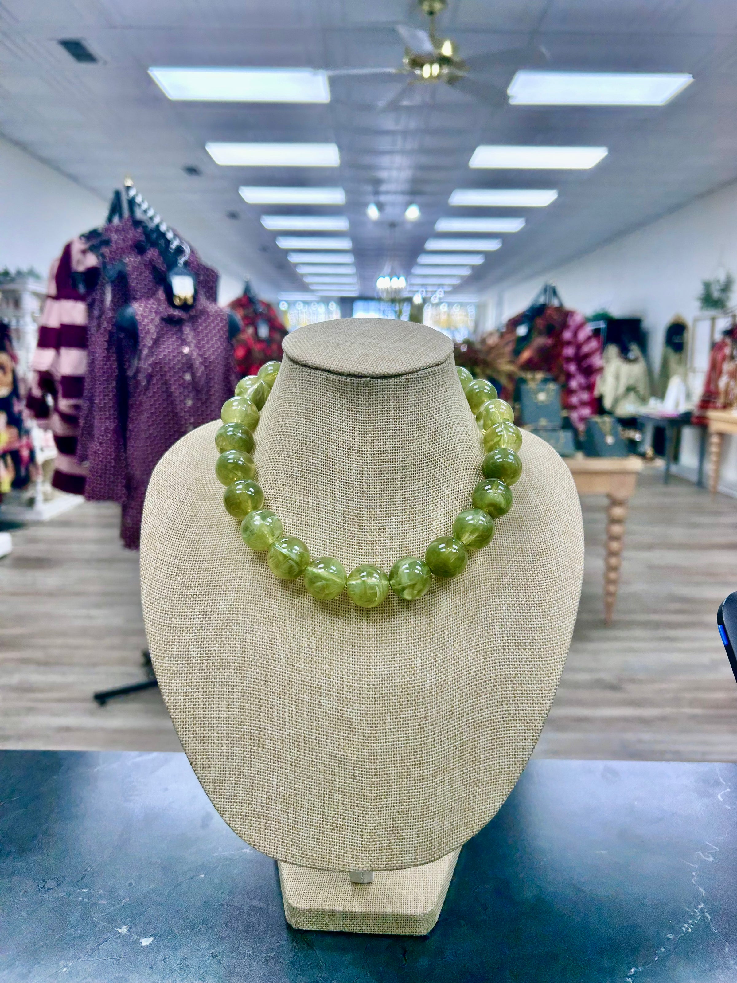 The Olive Elegance Necklace