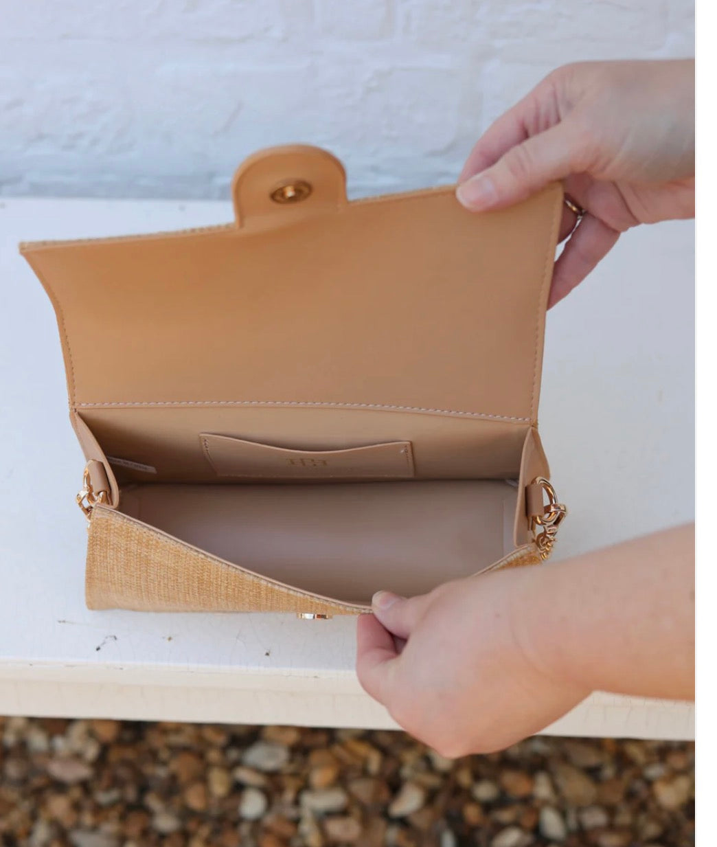 Caroline Hill - Waverly Clutch Natural