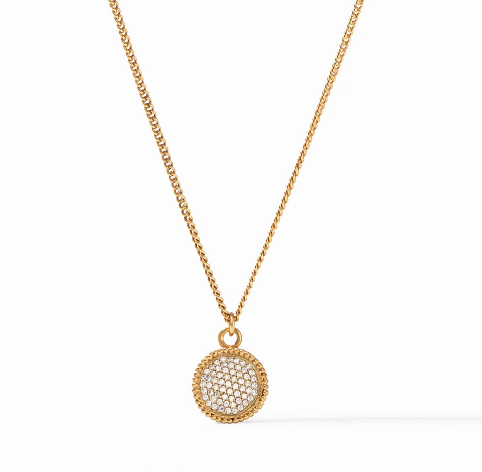 Julie Vos - Fleur-de-Lis Solitaire Necklace - Gold - Cubic