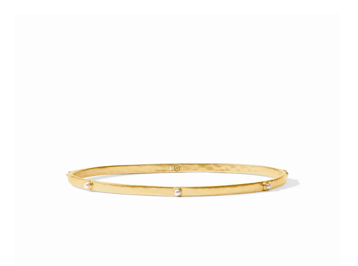 Julie Vos - Crescent stone bangle - Large