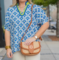 Caroline Hill - Griffin Crossbody Bag Natural Saddle