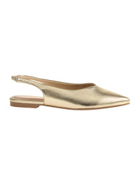 Hadiya Slingback Gold Flat