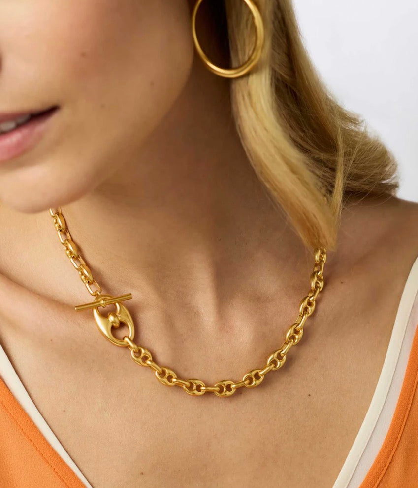 Julie Vos - Laguna Demi Link Necklace - Gold