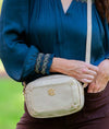 Sloane Studded Crossbody Gold Shimmer - Caroline Hill