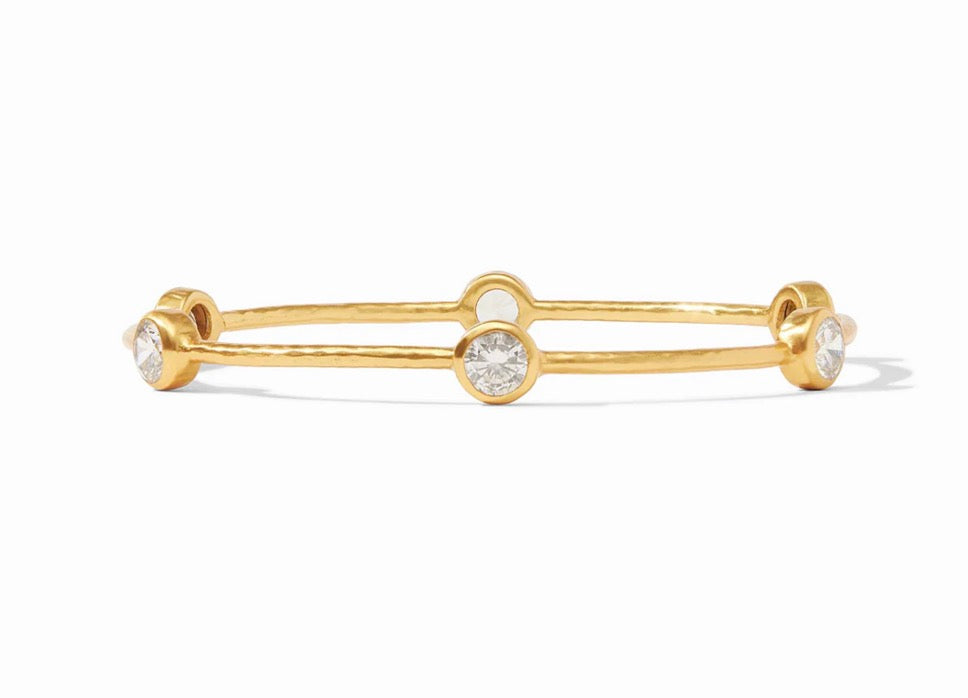 Julie Vos - Milano Bangle - Gold - Cubic Zirconia - Medium