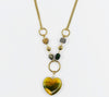 Golden Meadow Heart Necklace