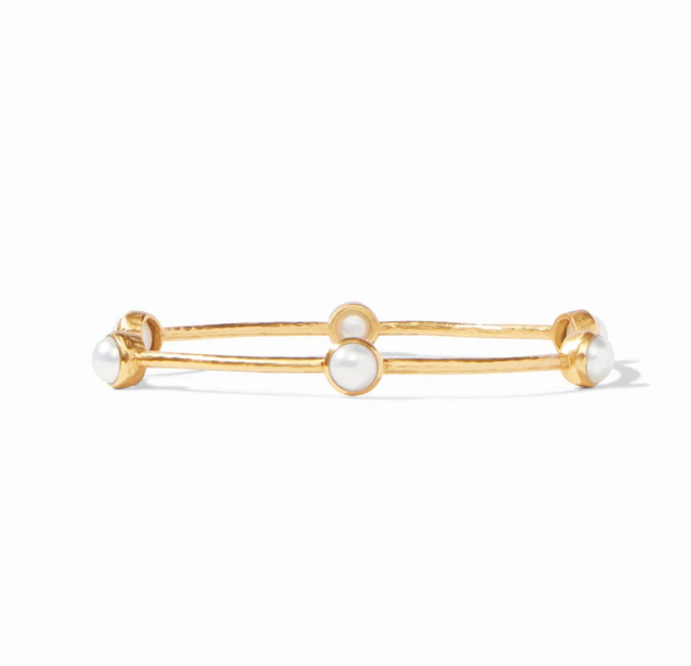 Julie Vos - Milano Luxe Bangle - Pearl - Medium