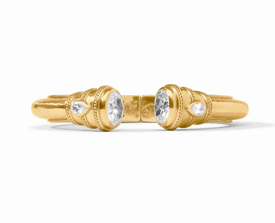 Julie Vos - Cannes Demi Cuff - Cubic Zirconia - One Size