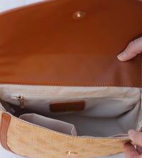 Caroline Hill - Griffin Crossbody Bag Natural Saddle