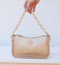 Caroline Hill - Joan Crossbody Woven Gold
