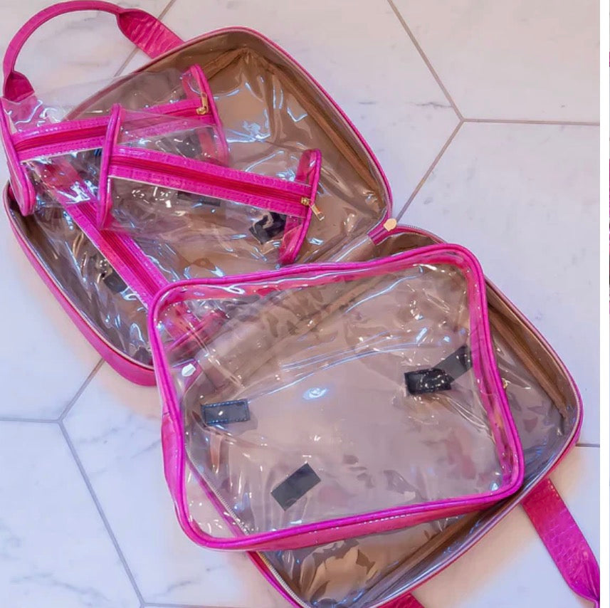 Caroline Hill - Punta Cana Large Case Hot Pink