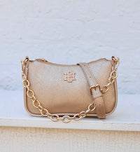 Caroline Hill - Joan Crossbody Woven Gold