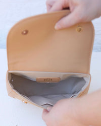 Caroline Hill - Jessica Handbag Natural Kelly Green