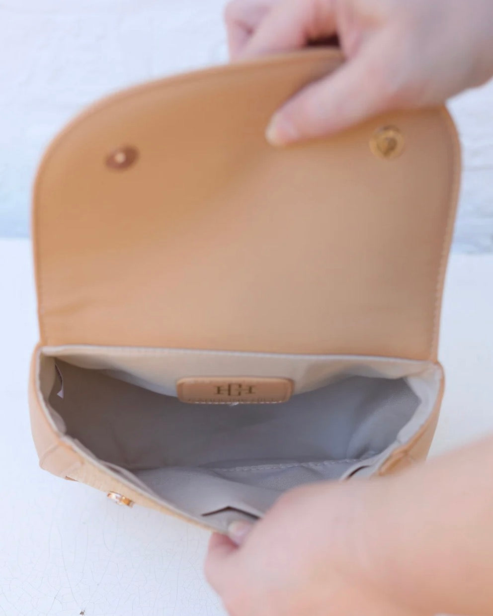 Caroline Hill - Jessica Handbag Natural Kelly Green