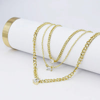 Crystal Gleam Layer Necklace