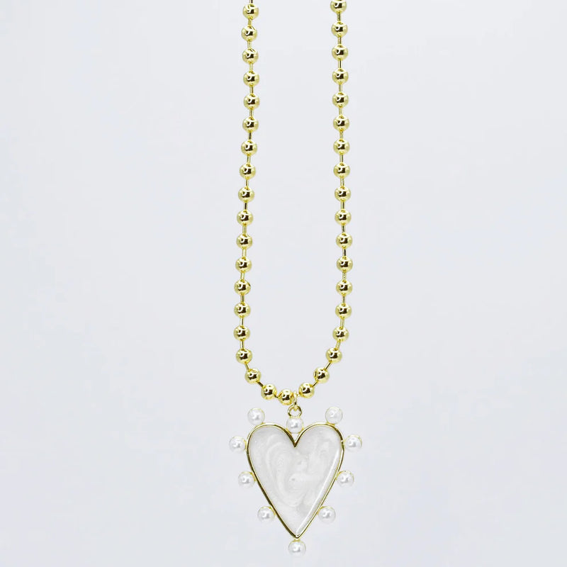 Heart of Pearls Necklace