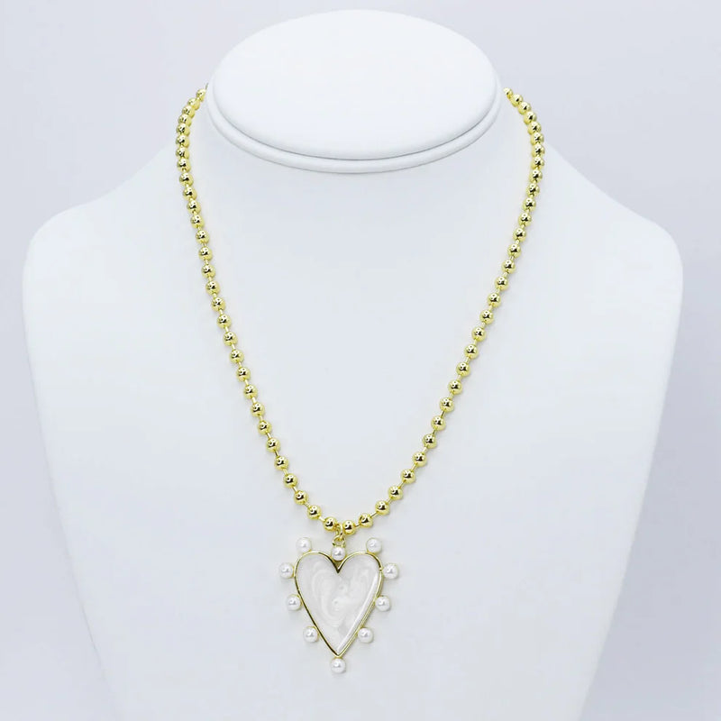 Heart of Pearls Necklace