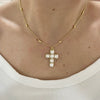 Pearl Cross Necklace