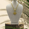 Weisinger Design 18” Matte Gold Chain with Cross