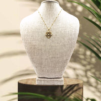 Weisinger designs 16”to 18”Jerusalem cross necklace with pearl accents