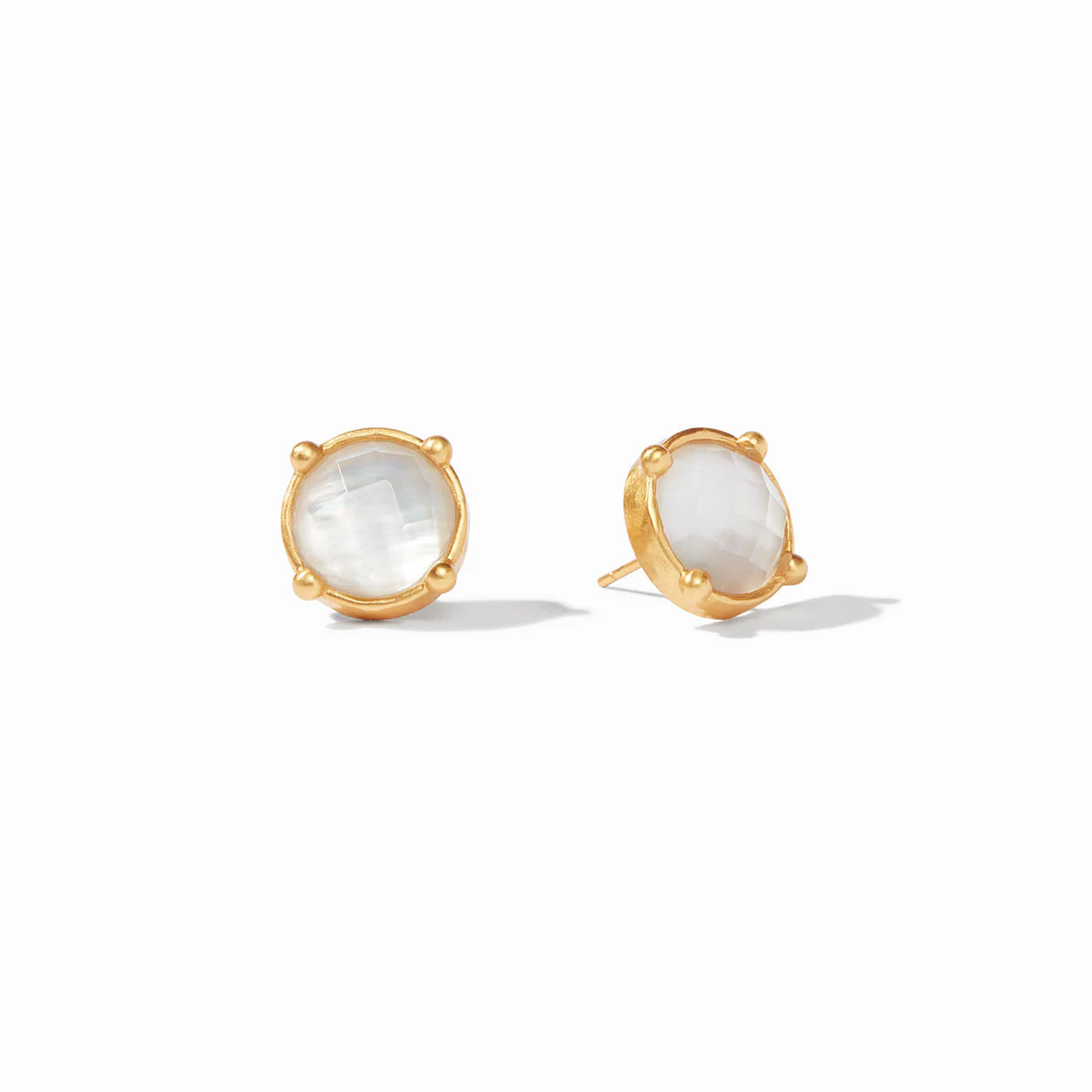 Julie Vos - Honey Stud - Iridescent, Clear Crystal