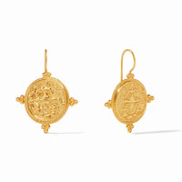 Quatro Coin Earring-Gold- OS