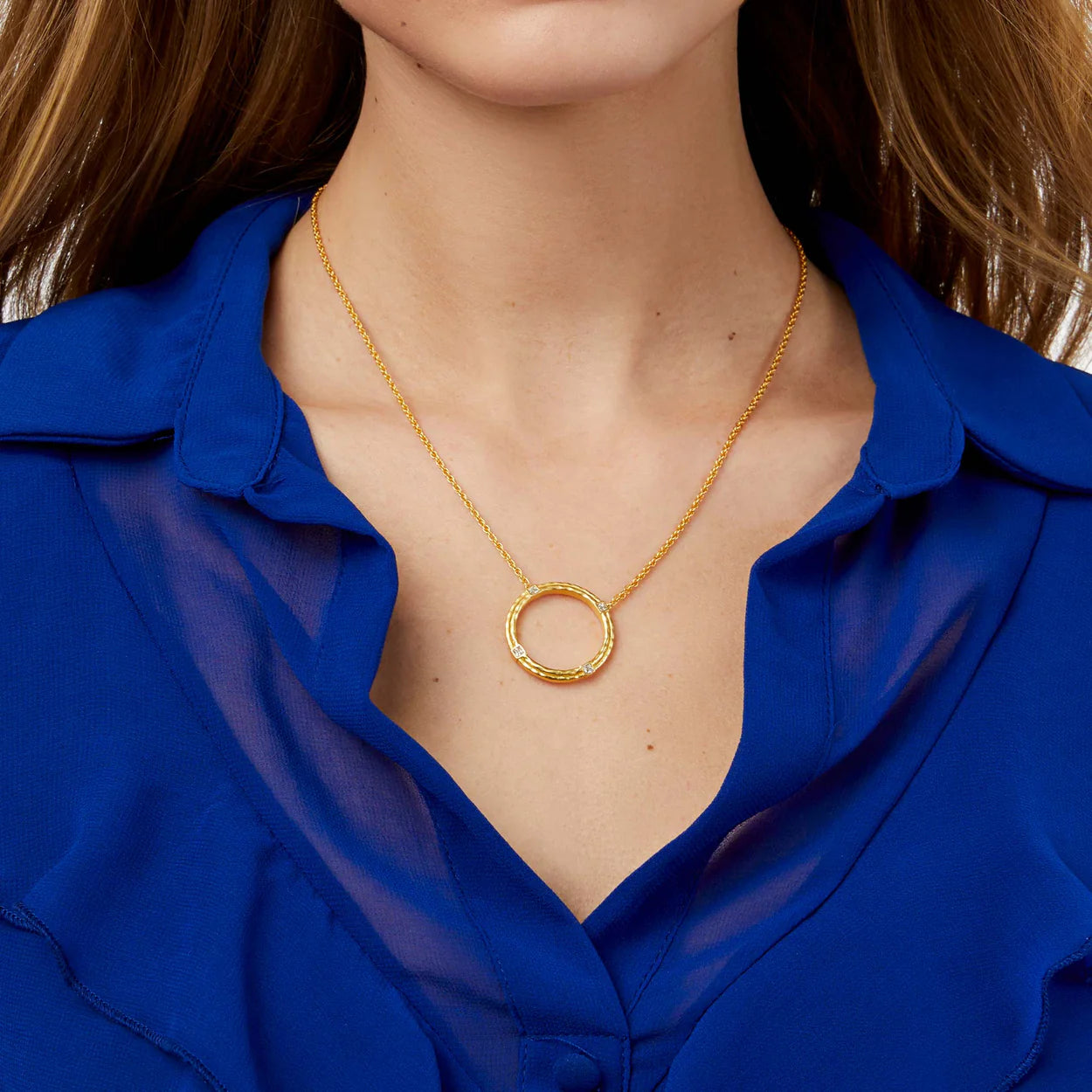 Astor Delicate Station Necklace- Cubic Zironcia-OS