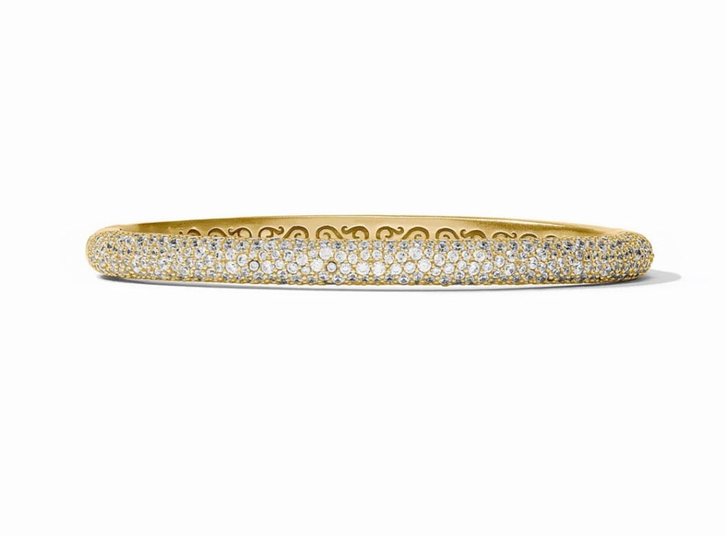 Julie Vos - Stardust Hinge Bangle - Gold - Cubic Zirconia - OS